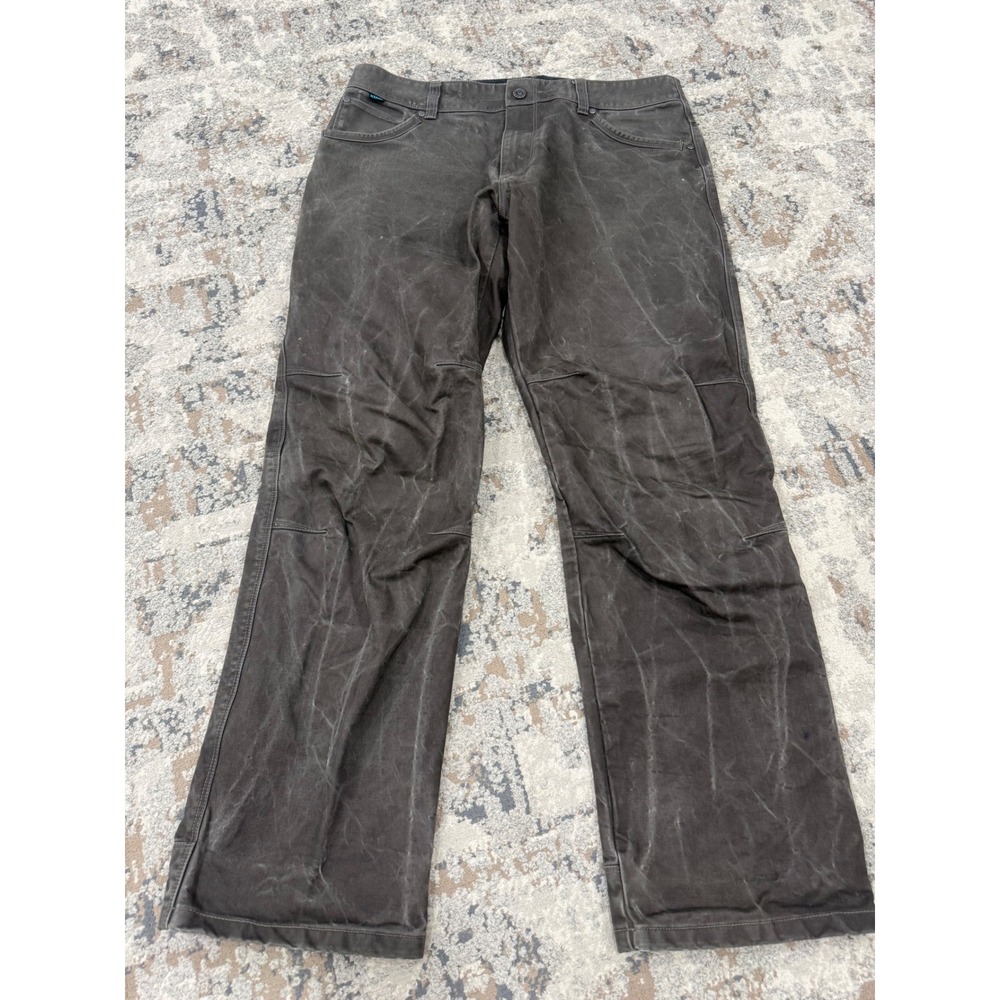 Kuhl Rydr Mens 36x32 Vintage Patina Dye Articulated Work Hiking Pants Brown